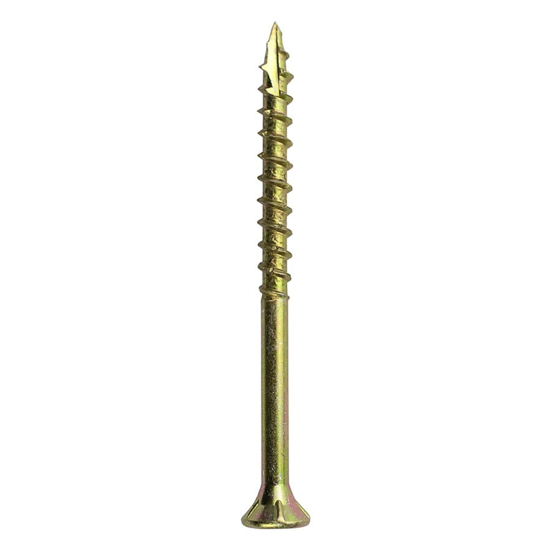 Apache 9 x 2-1/2-in Yellow Zinc Interior Wood Screws – 85-Pack