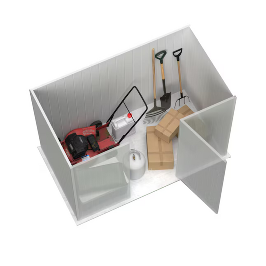 Apache 5-ft x 7-ft Space Saver Galvanized steel Storage Shed
